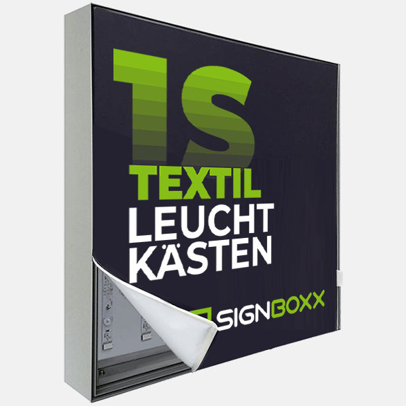 Textil Leuchtkästen einseitig