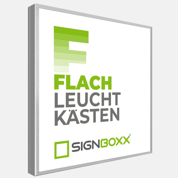 Flache Leuchtkasten