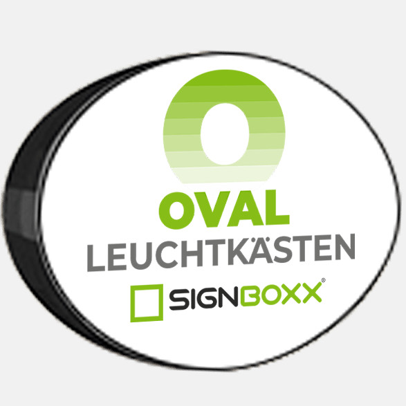 Leuchtkasten Oval