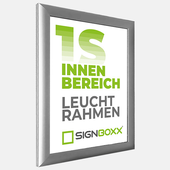 Leuchtrahmen Einseitig