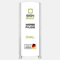 Kategorie: Werbepylone – Werbepylone Oval einseitig oder zweiseitig