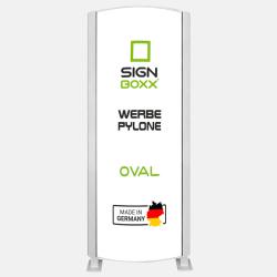 Kategorie: Werbepylone Oval einseitig oder zweiseitig