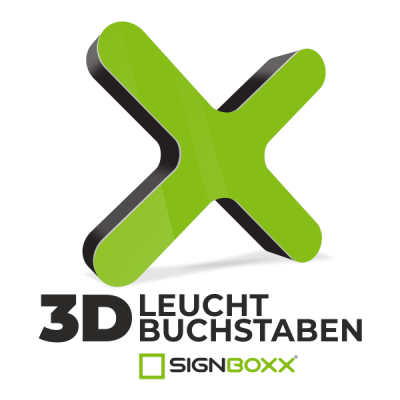 3D-Leuchtbuchstaben Tiefe 6 cm nach Maß