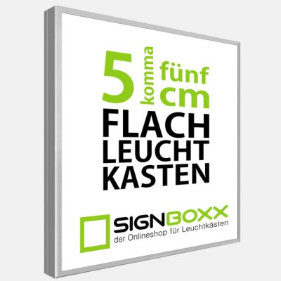 LED-Leuchtrahmen mit Klapprahmen (Diakasten) – einseitig, 5,5 cm Tiefe