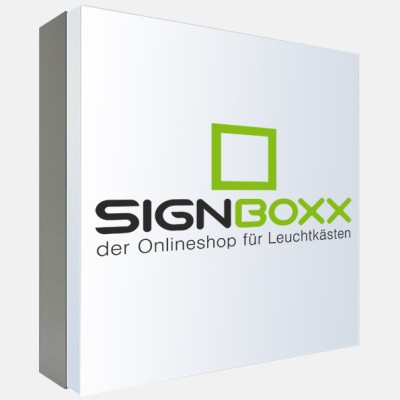 Einseitiger Leuchtkasten mit Haube – Gesamttiefe 16 cm