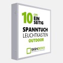 Leuchtrahmen Spanntuch-Leuchtkasten für Außenwerbung – einseitig, 10 cm Tiefe 