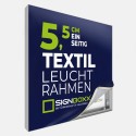 LED-Textil-Leuchtrahmen – einseitig, 5,5 cm Tiefe nach Maß