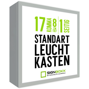 LED Leuchtkasten – einseitig, 17,8 cm Tiefe mit Acrylglas-Scheibe