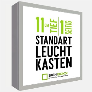 LED Leuchtkasten – einseitig – Tiefe 11 cm – Leuchtreklame