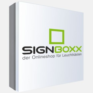 Einseitiger Leuchtkasten mit Haube – Gesamttiefe 16 cm