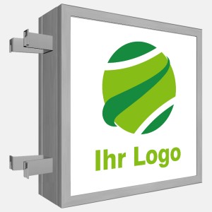 LED Leuchtkasten zweiseitig – 20,3 cm Tiefe – für Innen- & Außenwerbung