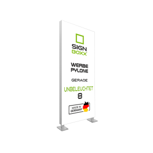Werbepylon Unbeleuchtet Gerade Flach für den Außenbereich