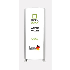 LED Werbepylon Oval – einseitig oder zweiseitig na Maß