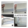 LED-Leuchtrahmen mit Klapprahmen (Diakasten) – einseitig, 5,5 cm Tiefe