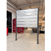 Standschilder Rund 9 mit flexiblem Lamellensystem