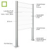 Standschilder Rund 9 mit flexiblem Lamellensystem