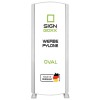 LED Werbepylon Oval – einseitig oder zweiseitig nach Maß