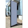 Werbepylon Gerade: Soft Line – gerade Ausführung, einseitig oder zweiseitig