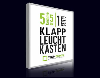 LED - Klapprahmen (Diakasten) - Tiefe 5,5cm - einseitig